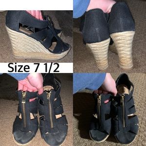 Merona Wedge Canvas Sandals